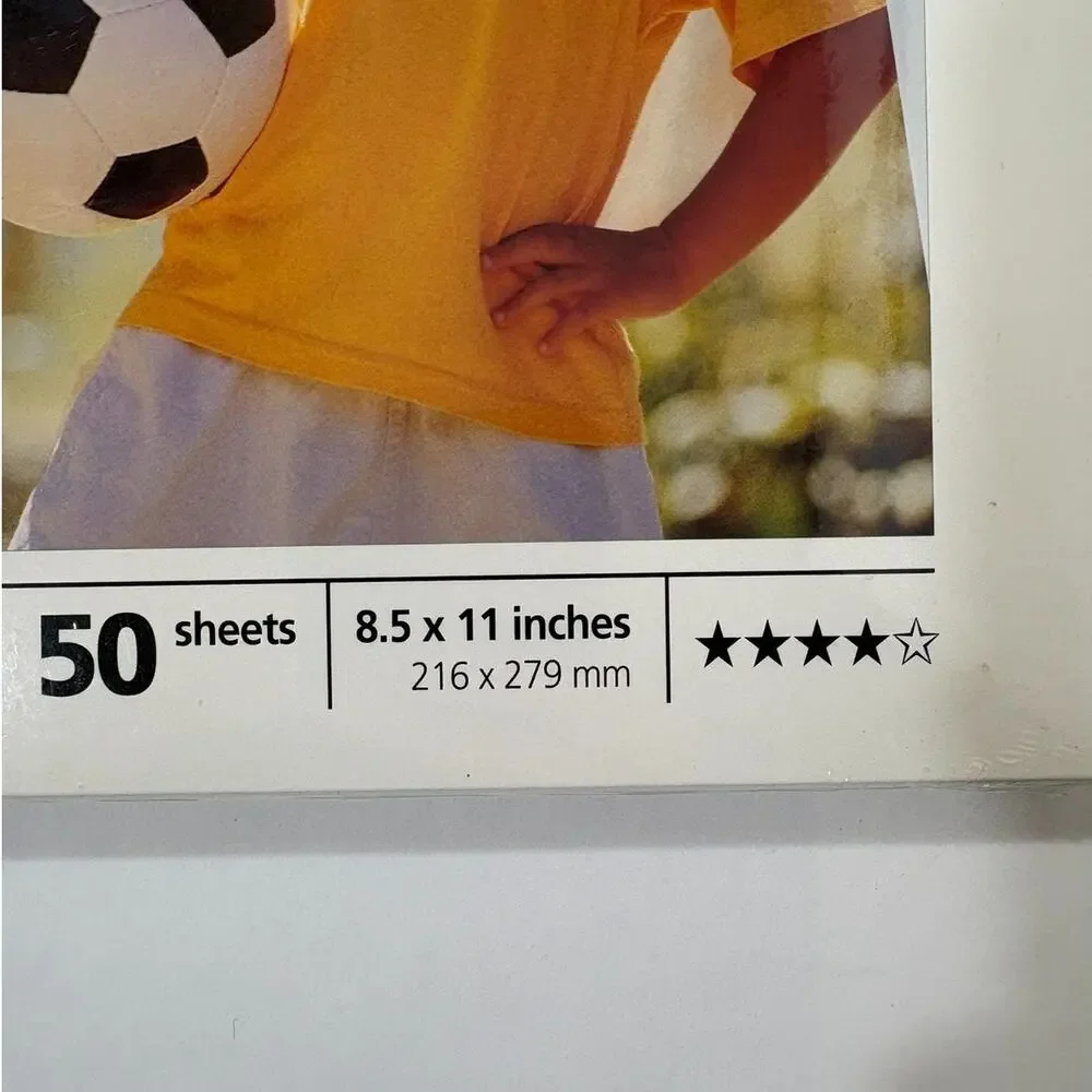 OfficeMax Double Sided Inkjet Paper, Matte Premium, Inkjet OM96080 50 Sheets